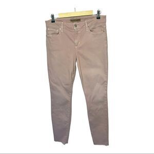 JOE’S JEANS Women’s Skinny Ankle Stretch Frayed Hem Jeans Pink Size 31